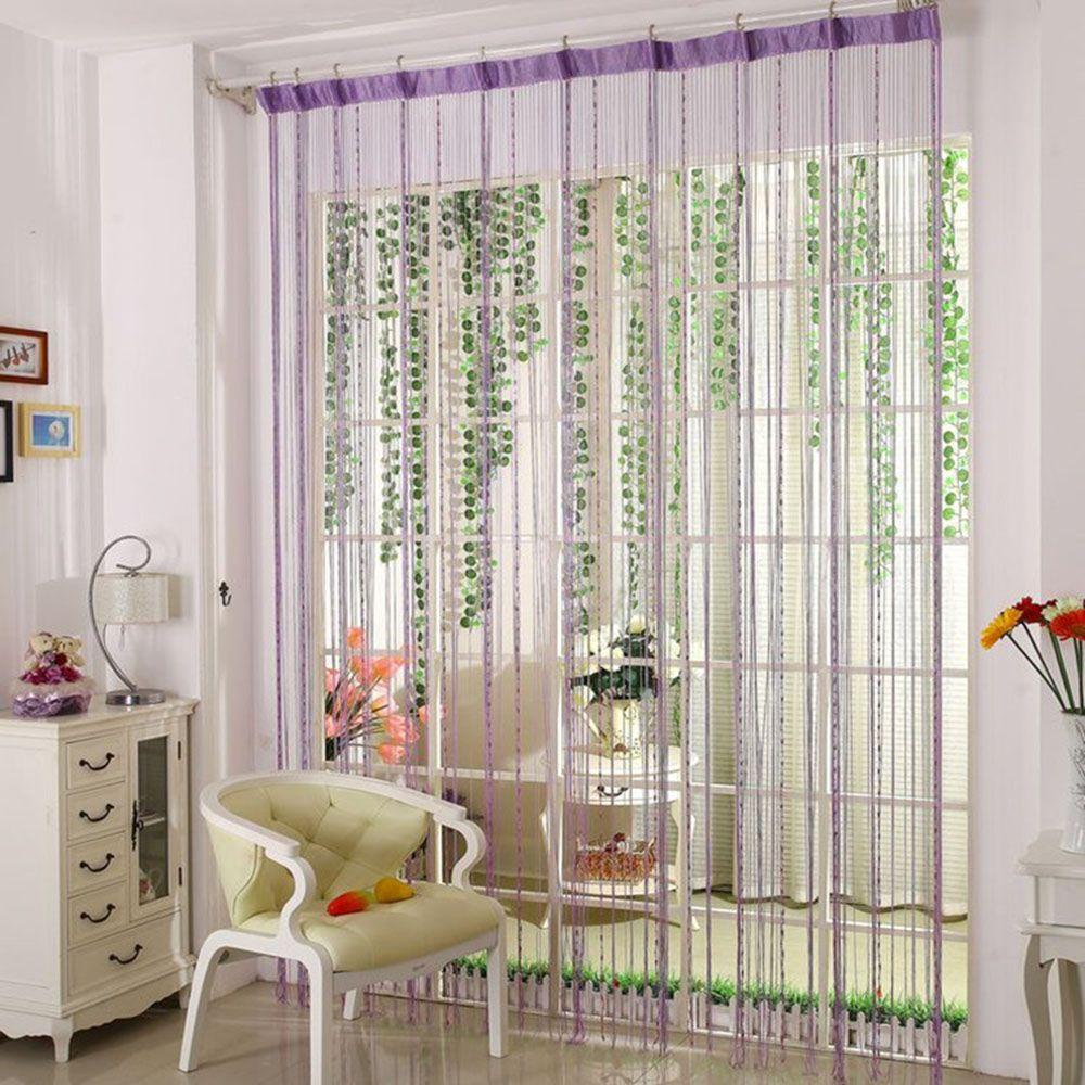1Mx2M Home Screen Tassel Dew Drop Curtain String Door Curtain Window Door Room Divider