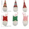 3/6Pcs Faceless Doll Hanging Christmas Tree Pendants  Christmas Holiday