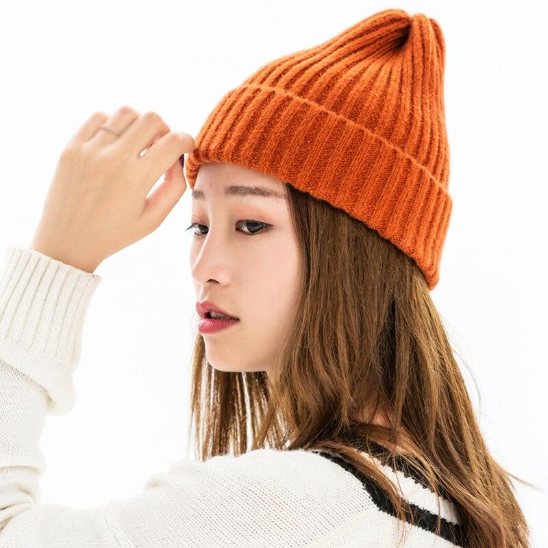 Damen Alltags-Beanie Winter Weich Warm Wintermütze Häkeln Skimütze Schlafmützen Skull Cap Zopfmuster Beanie Mütze