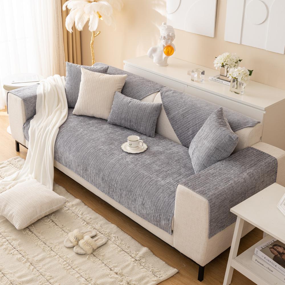 Chenier Sofa Cushion Four-Season Universal Non-Slip Seat Cushion Cream Wind Sofa Cover Cross-Border New Backrest Towel Cover
