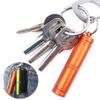 Compact Waterproof Aluminum Pill Bottle Keychain for Outdoor First Aid Tablets