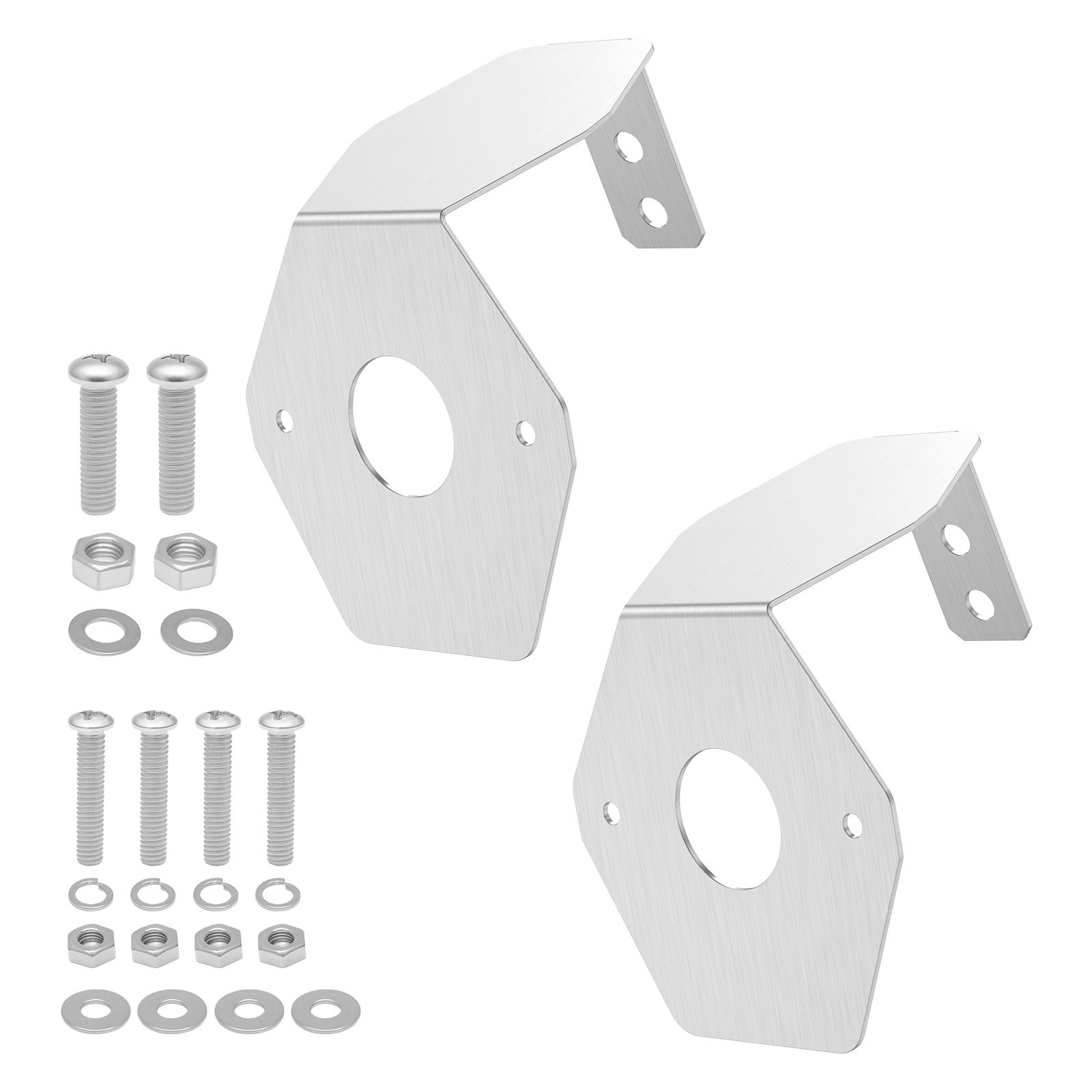 

2 шт. Универсальные кронштейны для фонарей-арбузов с 3 монтажными отверстиями, из нержавеющей стали, угловой держатель указателя поворота для автомобиля, грузовика, транспортного средства 8 inch
