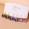 3pairs Cute Butterfly Earrings for Women Girls Dangle Earrings Party Jewelry Gifts