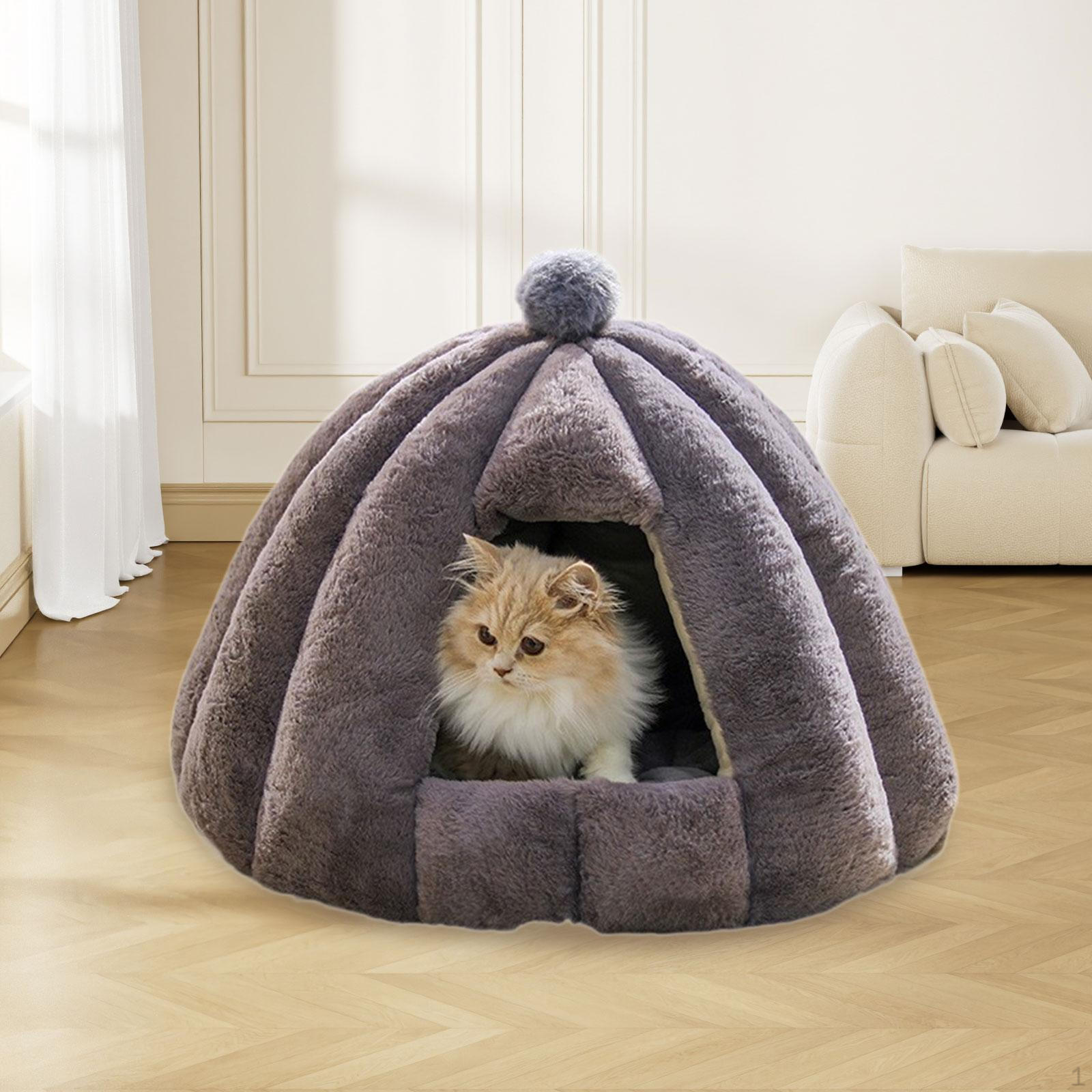 Cat Bed Cave House Kitten Warm Pets for Small and Medium Sized Dog rosa