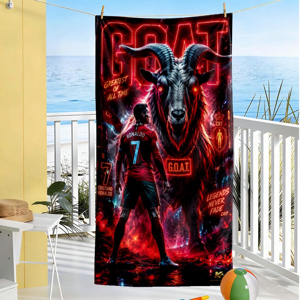 Ronaldo's Juventus Glory Beach Towel Quick-Dry Soft Microfiber Comfortable Lightweight