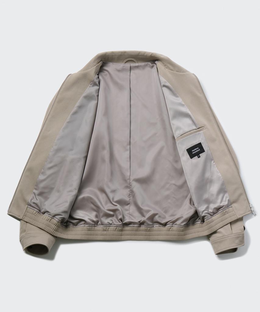 Musinsa Standard Relaxed Minimal Blouson Jacket [Light Beige]