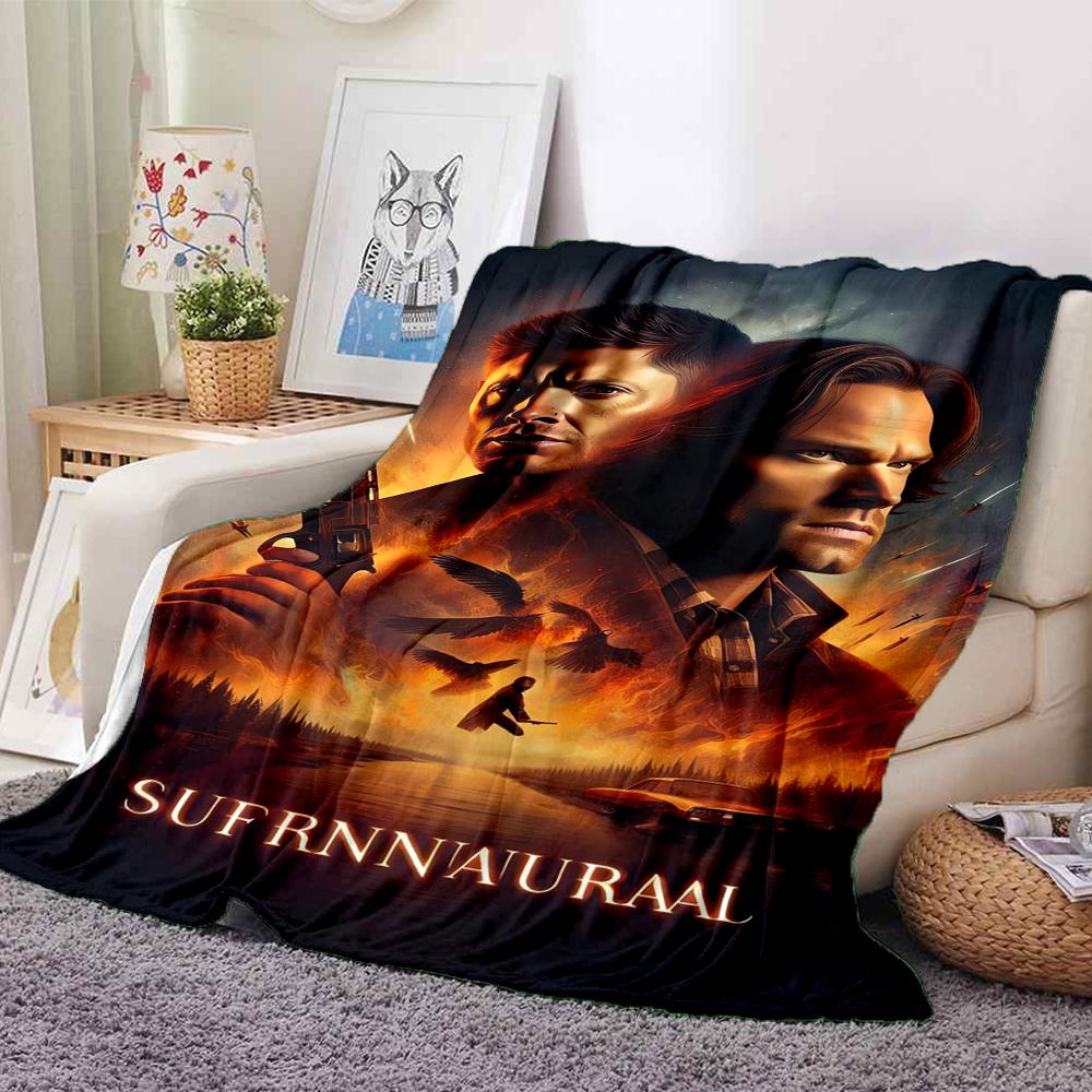 1Pc Supernatural Dark Journey Blanket Soft And Comfortable Casual Warm Camping Travel Christmas Halloween Xmas Gift M928697