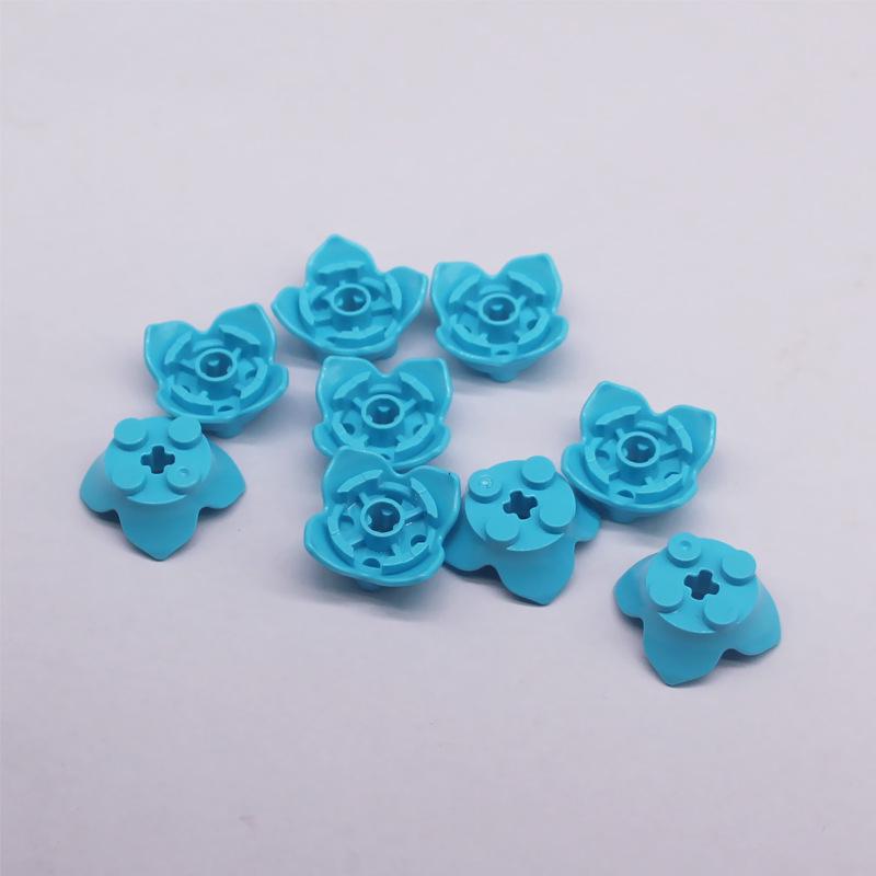 2x2 Round Brick with Four-Leaf Petals for Building Block MOC Scene Accessories