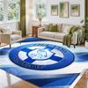 Sheffield Wednesday Design Crystal Velvet Rug Soft Decorative Mat for Bedroom Entrance