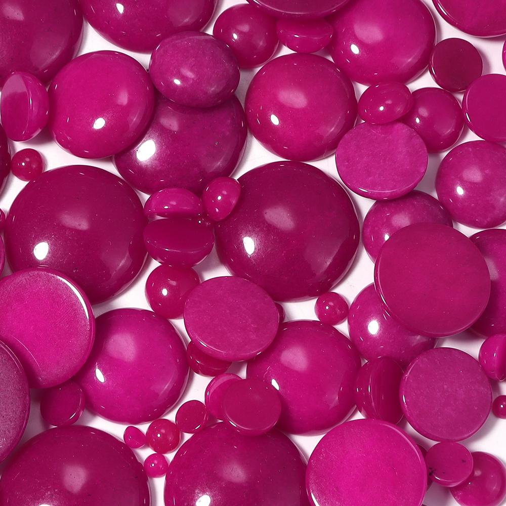 5-10pcs/lot 4-25mm Natural Stone Cabochon Colorful Jade Half Round Cabochon For Jewelry Making DIY Earrings Necklace Accessories
