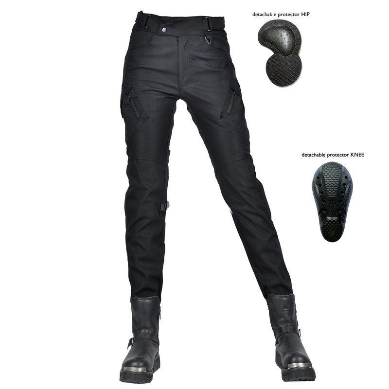 Motorcycle winter drop-proof riding pants, waterproof and piled thickened windproof high-waisted locomotive drop-proof pants for women