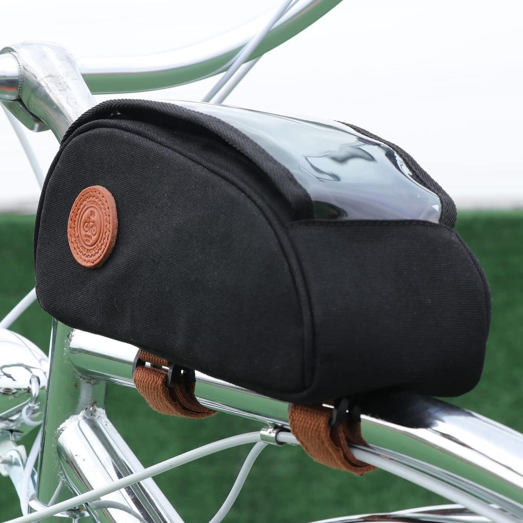TOURBON Oberrohrtasche für Fahrräder und Rennräder mit Smartphone-Halterung und Perfekt für Radfahren Touchscreen,