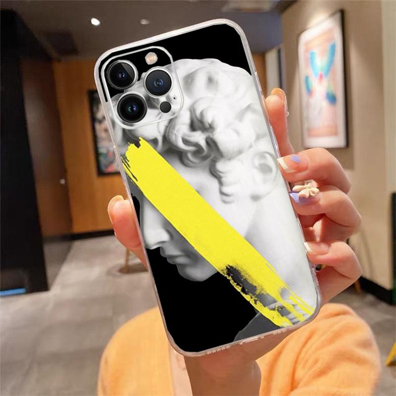 

Phone Case For iphone 17 Pro Max Air 17 16 15 14 13 Pro Max 15Plus 15 16 Pro Vintage Plaster Statue David aesthetic Art iphone 13