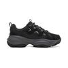 Li Ning Cushioning Slip Resistant Abrasion Resistant Support Height Increasing Low top Casual Shoes Women's Black AGCW006-5