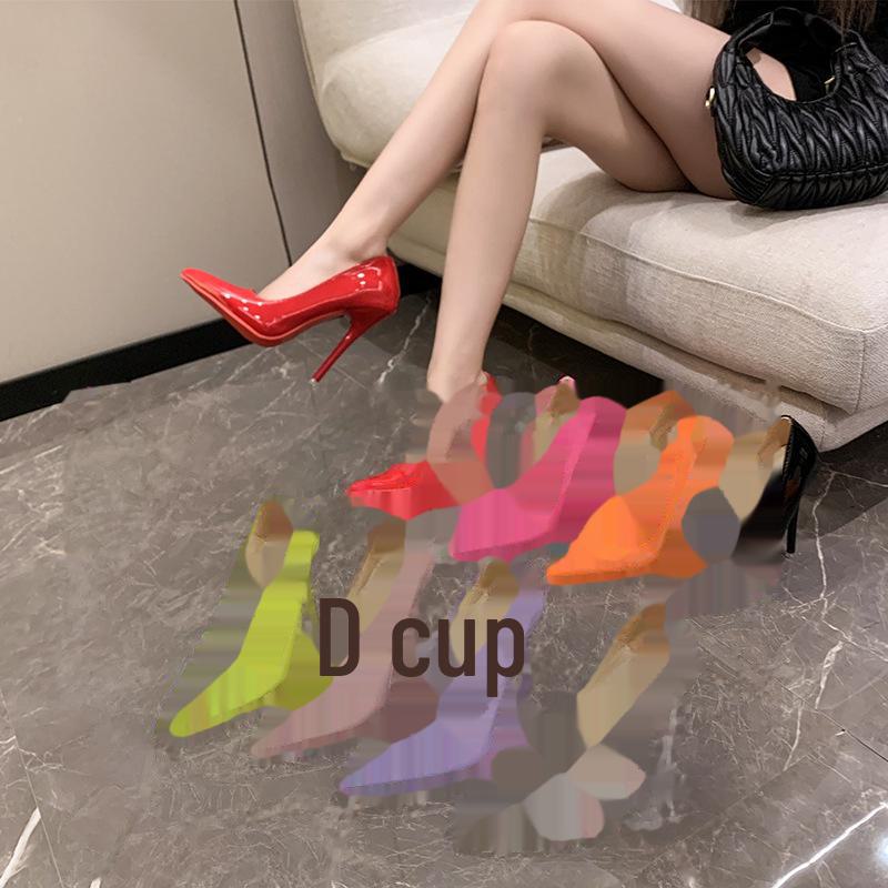 Popular Women's Red Bottom High Heels, Size 35-50, 12cm Stiletto, Large Size Professional Wedding Shoes