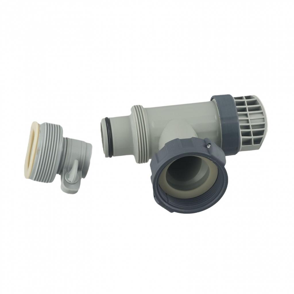 Valvola a pistone per piscina e adattatore per tubo di tipo B compatibile con serbatoi Intex