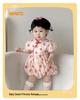 Summer 2025 Strawberry Print Baby Romper - One-Year-Old Girl's Triangle Crawling Onesie