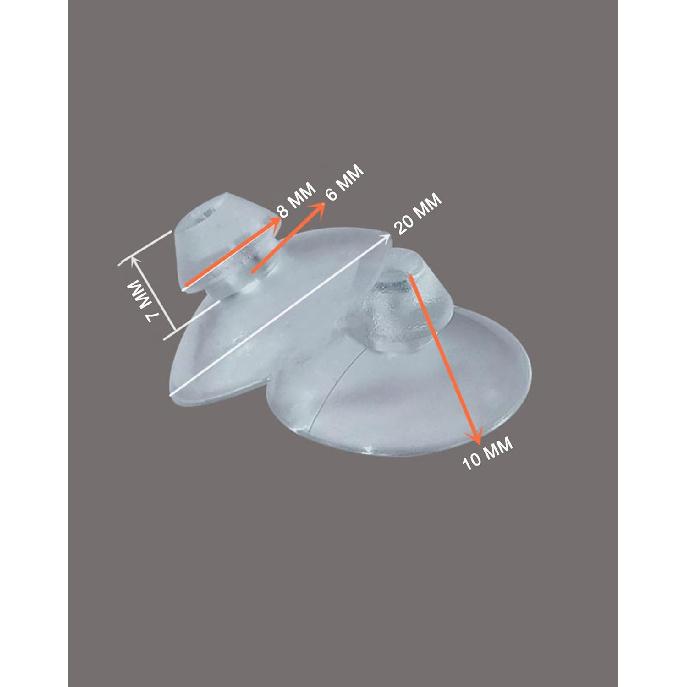 Anti-Collision Suction Cups Glass Top Table Suction Cups Mini Sucker Hanger Pads 20mm 10Pcs