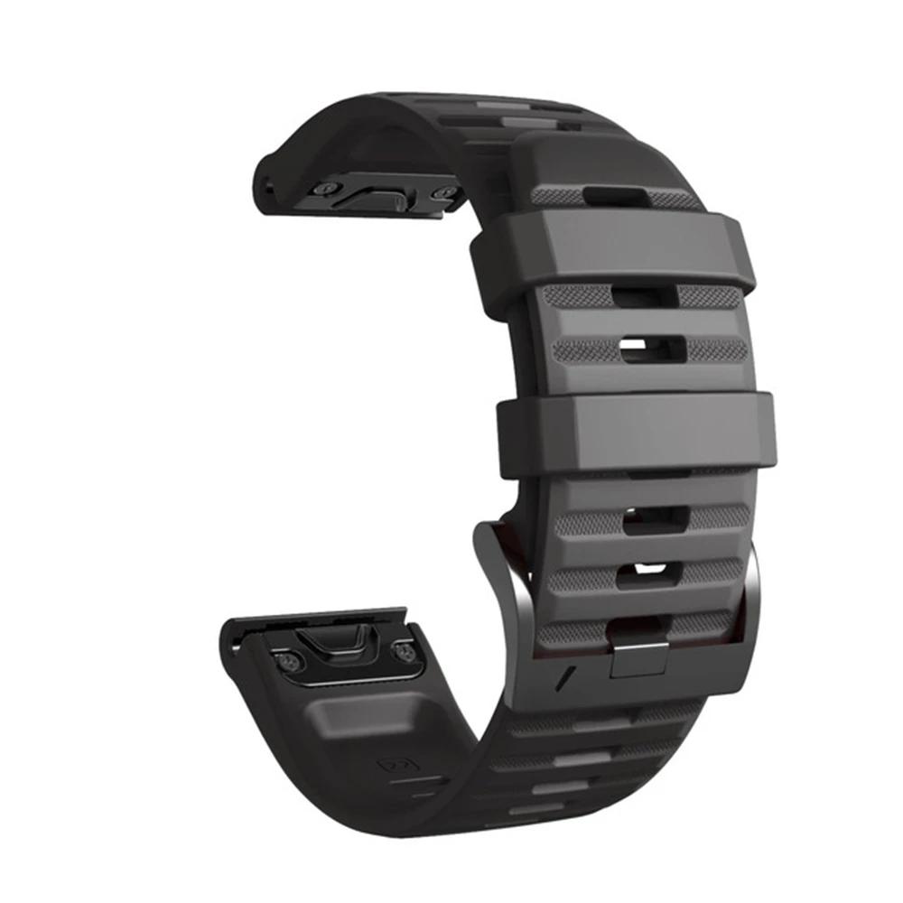 For Garmin Tactix 7 Pro Delta Descent/Quatix 7/6/5 Sapphire/7X Solar Strap Fenix 7X Silicone Correa 22mm 26mm Quickfit Watchband