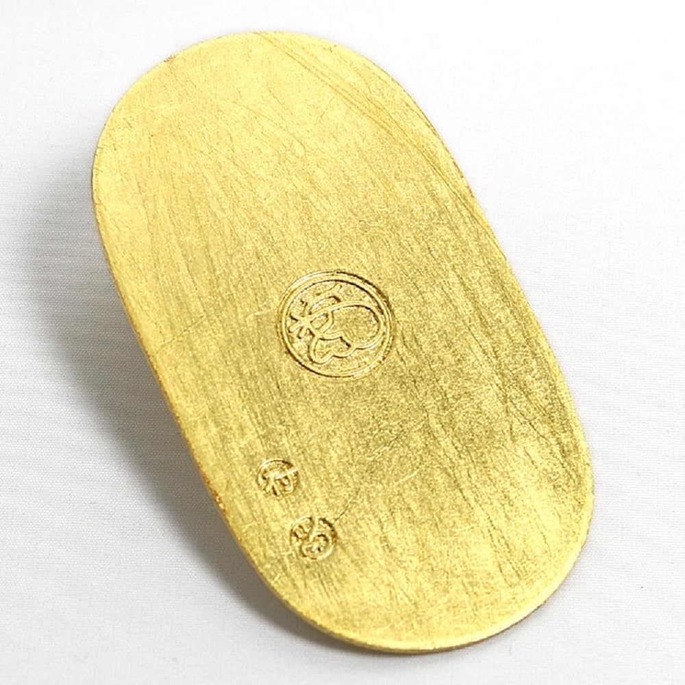 Attract Fortune with Pure Gold Leaf Fortune and Good Fortune Leaf Made In Japan Money Oval, One-Ryo Oval, [Gold Craft]