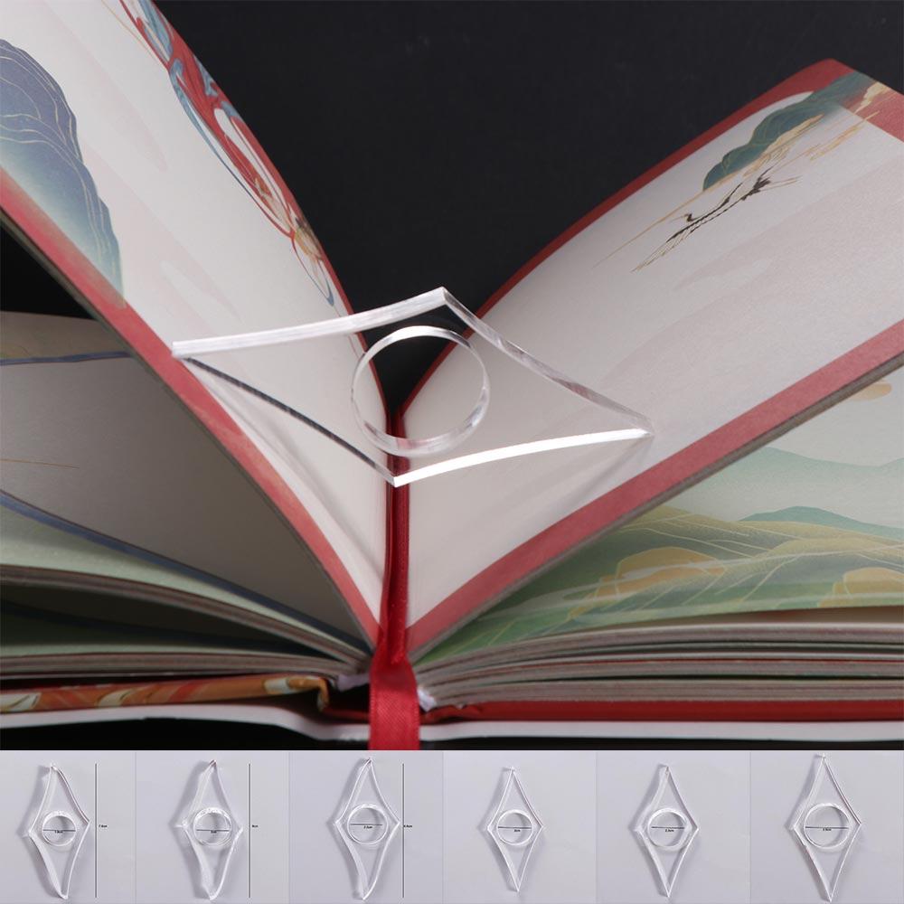 Multi-function Thumb Book Support Acrylic Book Page Holders Thumb Book Brace Students