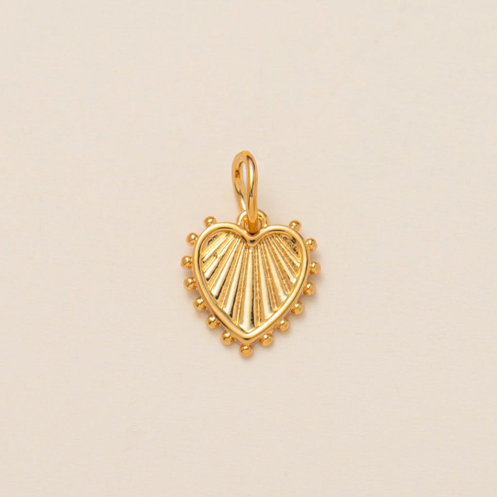 European and American DIY handmade small pendant accessories, heart-shaped horseshoe pendant, gold-plated color preservation