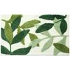 Fresh Floral Faux Cashmere Bathroom Mat - Stain & Wear Resistant Door Mat