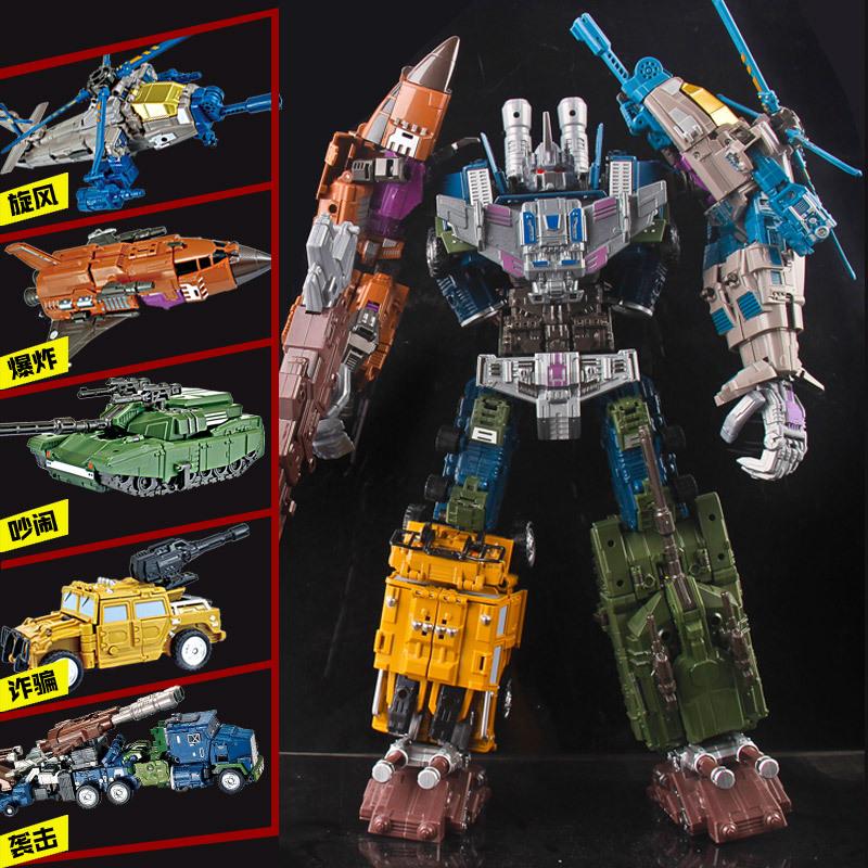 Yuexing Hun-Tian-Bao Spielzeug Sternenwandel-Krieger 5-in-1 Verwandlungsroboter (Flugzeug & Panzer)  Weihnachtsgeschenk Halloween-Geschenk