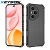 KEYSION Heavy Duty Shockproof Phone Case for HONOR 400 Pro 5G Soft Silicone+PC Translucent Matte Back Cover for Honor 400 Lite 5G