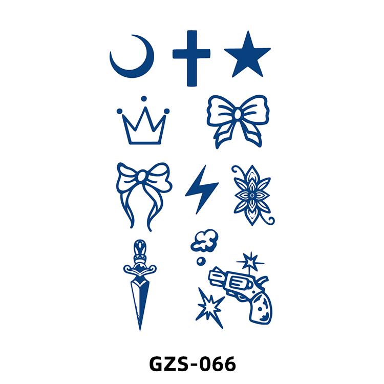 1 Sheets Semi Permanent Tattoos Women's Arm Back Fake Tattoos Waterproof and Long Lasting Plant Juice Tattoos