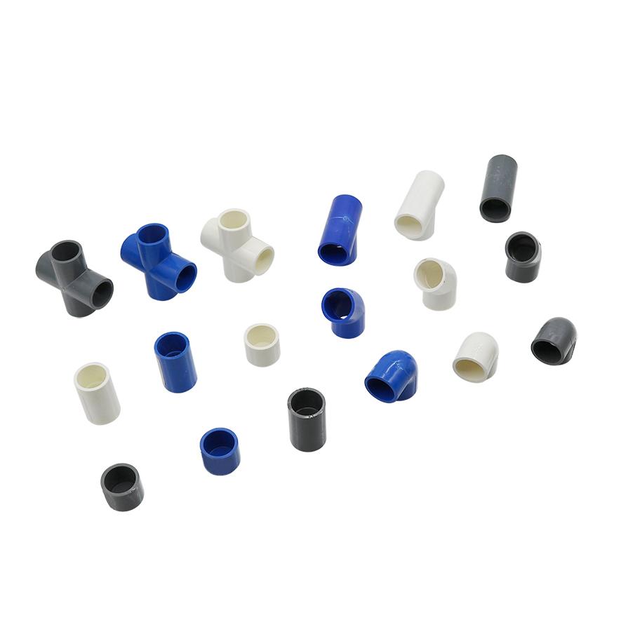 1 Pièce Raccord PVC Tuyau d'Alimentation en Eau Té Croix Coude Droit Connecteur Égal Diamètre Intérieur 20mm Adaptateur Plastique pour Irrigation
