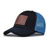 Curved Brim Mesh Trucker Hat DAD Leather Label Snapback Cap Casual Dad Hat  Summer Outdoor