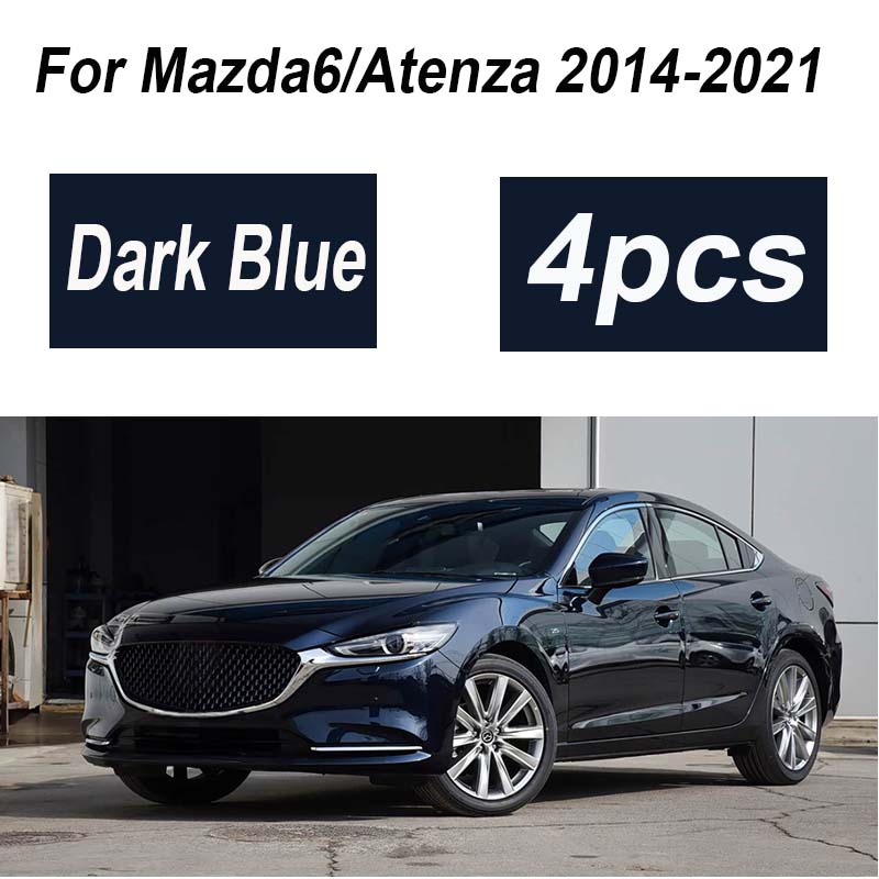 4PCS Painted For Mazda6 2017 Accessories 2014- Front Mud Flaps Rear Muds Guards Flaps Fenders Flares Wheels Car Accessories