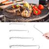 Nouveau Retourneur de Nourriture BBQ en Acier Inoxydable Cuisson Grillade Camping Extérieur Cuisson Crochet à Viande Retourneur Accessoires de Grillade Grill BBQ