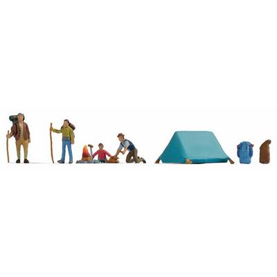 Noh Levica 1/87 Camping People Miniature Figures NOCH158768 Korean Toy