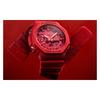 Casio Iron Man Color Coast Octagon Waterproof Quartz Movement Resin Strap Japanese and Korean Watch Men's Watch Red Dial GA-2100-4APR-person