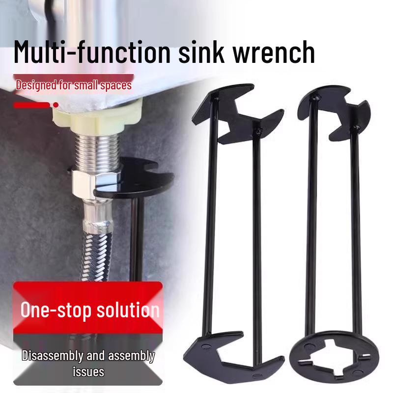 8-in-1 Sink Wrench for Bathroom Faucet and Pipe Installation