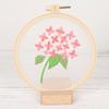Ginkgo Maple Leaf Transparent Yarn Embroidery Material Package Diy Handmade Self-Embroidery Traced, Needle And Thread Set