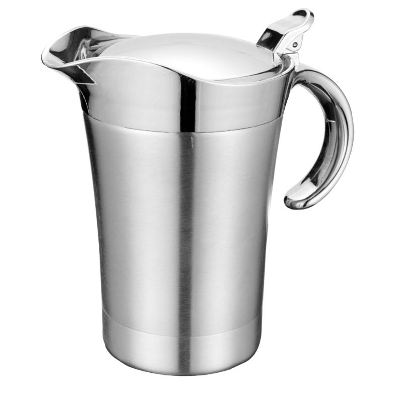 Effektive isolierte Soßentöpfe mit Deckel Edelstahl Thermotöpfe zum Servieren von Soße Küchenutensil