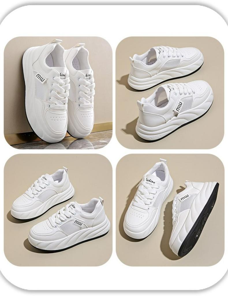Fashion Women's Shoes Summer Thick Sole White Spring Autumn Breathable Platform Tennis Woman Runing Shoes Female Casual Sneaker