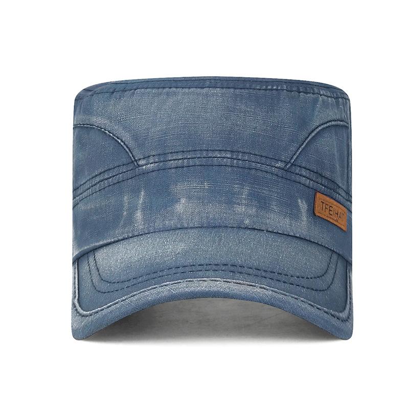NORTHWOOD High Quality All Seasons Bamboo Cloth Washed Suede Flat Top Hat for Men Women Solid Color Breathable Peaked Cap