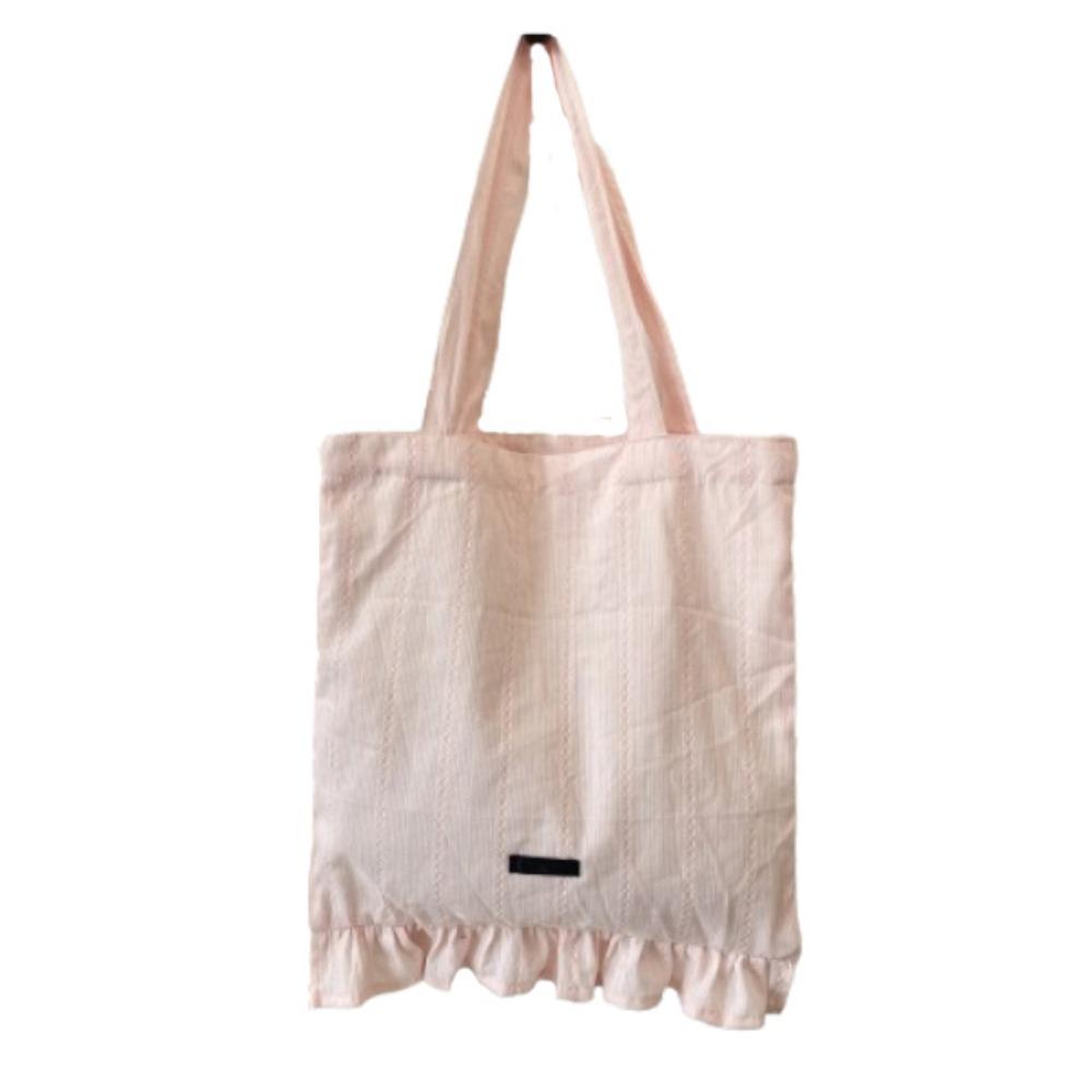 

Ins Lace Shopping Bag Handbags Handheld Tote Bags Simplicity Women s Shoulder Bags Travel рожевий