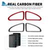 Real Soft Carbon Fiber Sticker For Porsche Cayenne 2003 2004 2005 2006 2007 2008 2009 2010 Demister Vent Interior Accessories