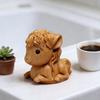 Pferdeskulptur Holz Miniatur Dekorative Figur Naturholz Glatte Oberfläche Tierstatue Zuhause Bücherregal Wohnzimmer Dekor
