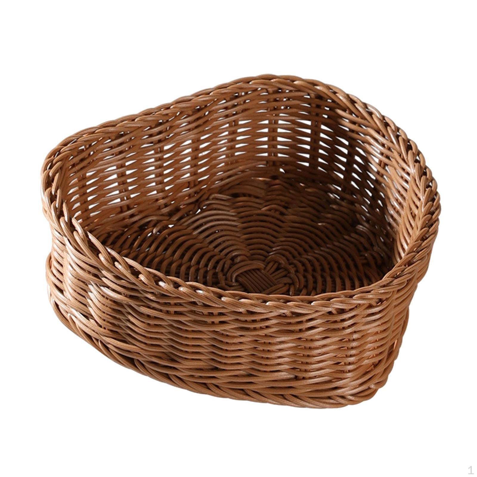 

Корзина в форме сердца ручной работы для хранения фруктов и овощей, домашний декор S