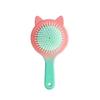 Women's Black Cat Ear Cushion Massage Comb – Portable, Smooths Hair