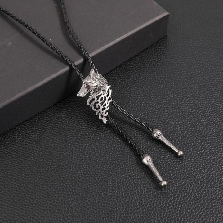 Cravatta da Uomo Personalità Stili Originali Cravatte Bolo Occidentali Cravatta con Ciondolo in Pelle per Abbigliamento Sportivo e Casual