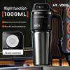 Large Capacity 316 Stainless Steel Insulated Cup with Straw and Portable Handle