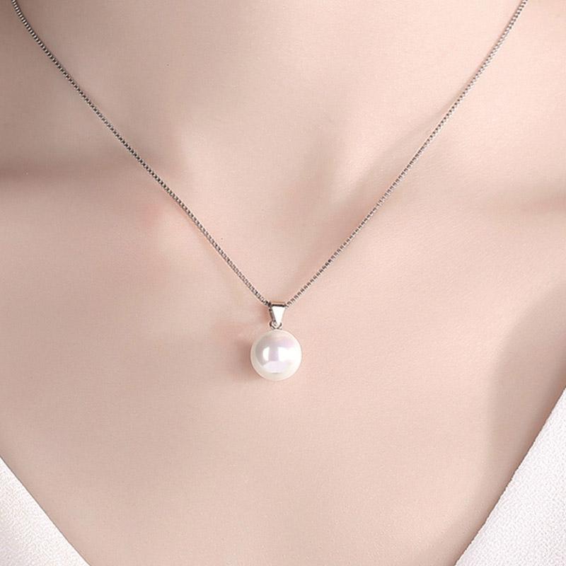 Women s Crystal Pave Ball Necklace Pearl Pendant Daisy Flower Droplet Choker with AAA Zircon Jewelry Accessory Girl Gift