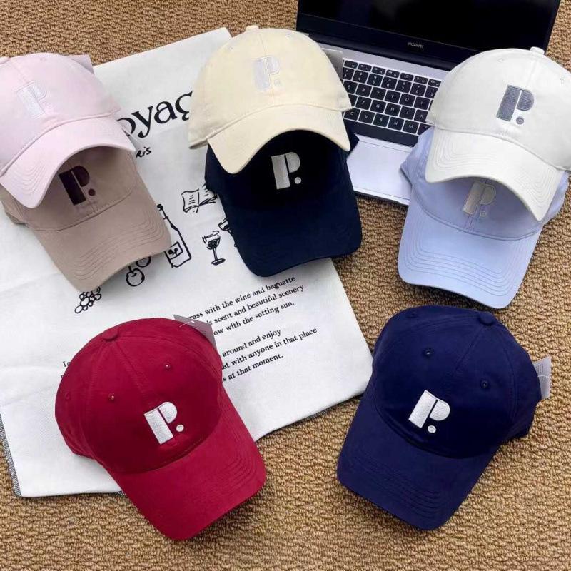 English Embroidery P Letter Baseball Cap Spring And Summer New Male And Female Couples Casual Cap Sun Hat